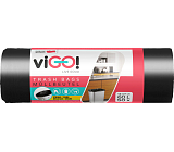 viGO worki na odpady czarne, 6 µ, 58 × 67 cm, 60 l, 50 sztuk
