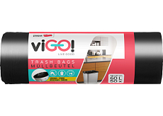 viGO worki na odpady czarne, 6 µ, 58 × 67 cm, 60 l, 50 sztuk