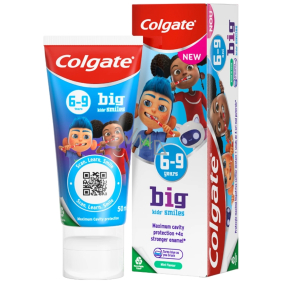 Colgate Kids Mild Mint 6-9 lat, magiczna pasta do zębów dla dzieci 50 ml