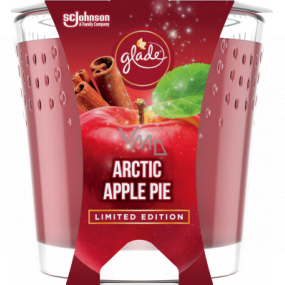 Glade Arctic Apple Pie s vůní jablka, skořice a muškátového oříšku vonná svíčka ve skle, doba hoření až 32 hodin 129 g Glade Arctic Apple Pie s vůní jablka, skořice a muškátového oříšku vonná svíčka ve skle, doba hoření až 32 hodin 129 g