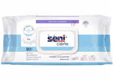 Seni Care Vitamin E a allantoinem intimní vlhčené ubrousky pro dospělé i děti 30 x 20 cm 80 kusů