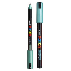 Posca Uniwersalny akrylowy marker 0,7 mm Metaliczna zieleń PC-1MR