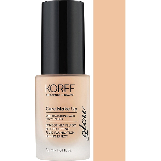 Korff Cure Make Up Fluid Foundation Lifting Effect Glow fluidní liftingový make-up 01 Creamy 30 ml