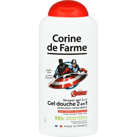 Corine de Farme Avengers 2w1 żel pod prysznic i szampon do włosów dla dzieci 300 ml