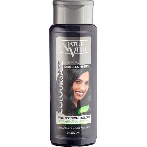 Natur Vital Coloursafe šampon pro přirozeně černé a barvené vlasy 300 ml