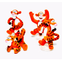 Disney Miś Puchatek Mini figurka - Tygrysek z rozłożonymi łapkami i otwartą buzią, 1 sztuka, 5 cm