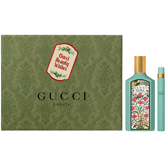 Gucci Flora Gorgeous Jasmine parfémovaná voda 50 ml + parfémovaná voda 10 ml miniatura, dárková sada pro ženy