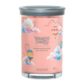 Yankee Candle Watercolour Skies - Akwarelowe niebo zapachowa świeca Signature Tumbler duże szkło 2 knoty 567 g