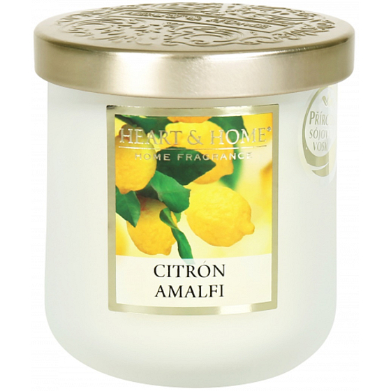 Heart & Home Cytryna Amalfi świeca sojowa średnia aż 30 godzin 110 g
