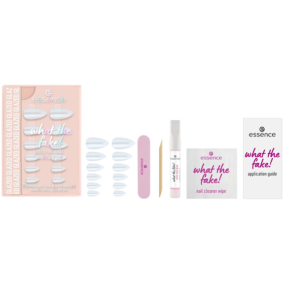 Essence What The Fake! sada s umělými nehty 01 Glazed