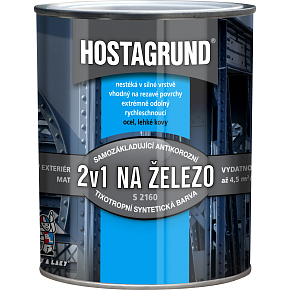 Hostagrund 2v1 S2160 podkład i top kolor na metal, 0100 biała, 600 ml