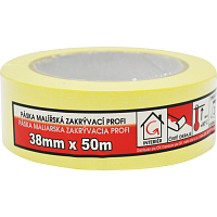 Mako Komfort taśma klejąca zakrywająca gładka krepa, 7 dni, do 60 °C, 38 mm × 50 m