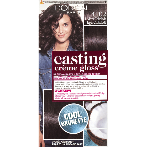 L'Oréal Casting Crème Gloss farba do włosów 410 Lódowa czekolada