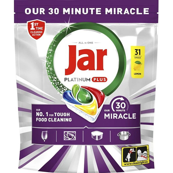 Jar 30 Minute Miracle tabletki do zmywarki, 31 sztuk
