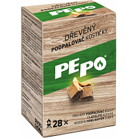 PE-PO Drewniany zapalacz kostki 28 szt.
