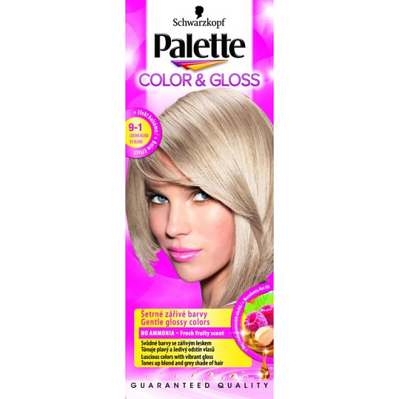 Schwarzkopf Palette Color & Gloss barva na vlasy 9 - 1 ledová blond