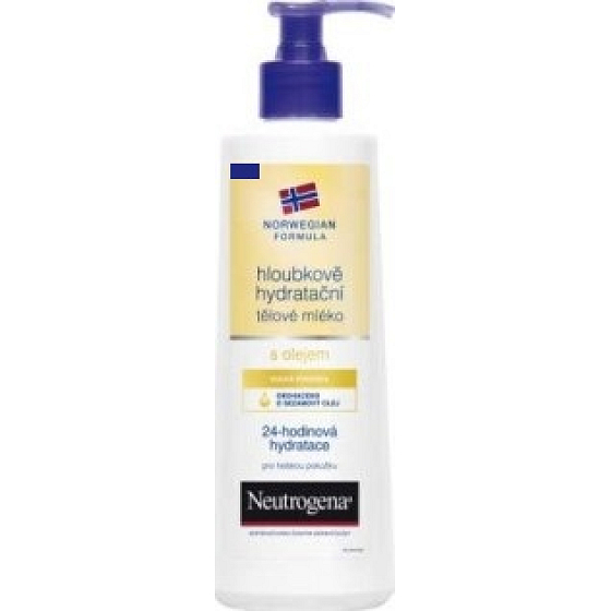 Neutrogena s olejem hloubkově hydratační tělové mléko suchá pokožka 400 ml