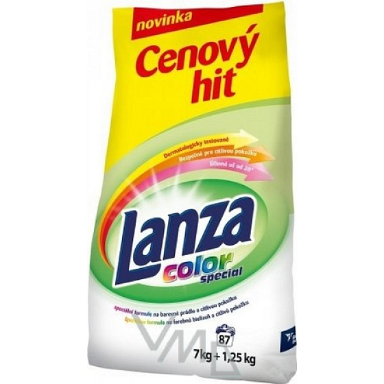 Lanza Special Color prací prášek na barevné prádlo a citlivou pokožku 8,25 kg