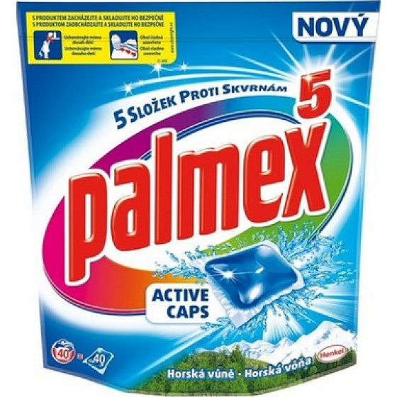 Palmex 5 Active Caps Horská vůně kapsle na praní prádla 40 kusů