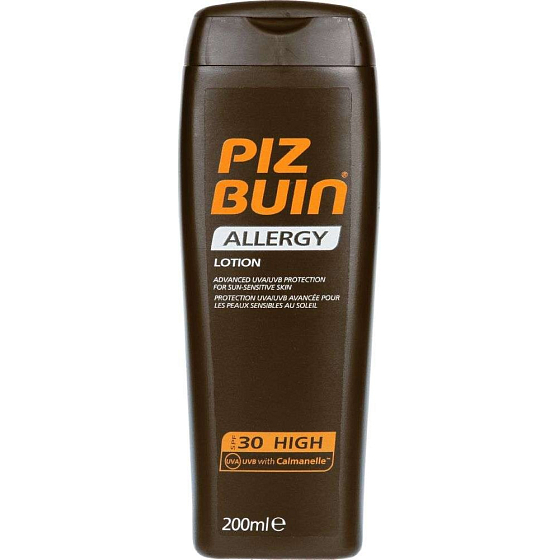 Piz Buin Allergy Sensitive SPF30 mléko na opalování 200 ml