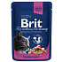 Brit Premium Losos + pstruh v omáčce pro dospělé kočky 100g