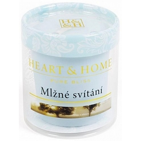 Heart & Home Mlžné svítání Sojová vonná svíčka bez obalu hoří až 15 hodin 53 g