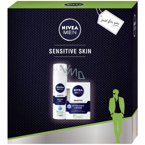 Nivea Men Sensitive voda po holení 100 ml + gel na holení 250 ml, kosmetická sada