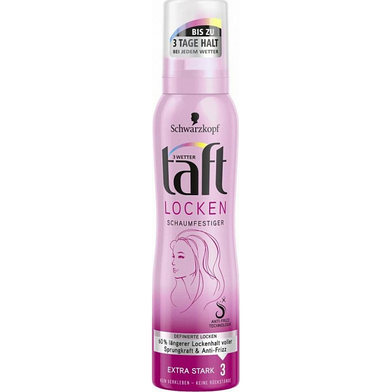 Taft 3 Wetter Locken Extra Stark pěnové tužidlo na tvarování vln 150 ml