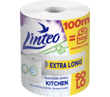 Linteo Mega 2vrstvé kuchyňské papírové utěrky, 100 m, 1 role
