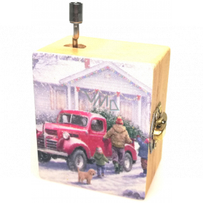 Epee Vánoční hrací skříňka Deck the Halls 5,5 x 6,6 x 3,6 cm