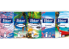 Velvet Classic 3-warstwowe chusteczki papierowe, 10× 10 szt.