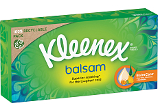Kleenex Balsam 3-warstowe chusteczki papierowe w pudełku, 64 sztuki