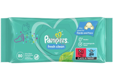 Pampers Fresh Clean Wilgotne Chusteczki dla dzieci 80 sztuk