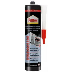 PATTEX Silikon odporny na ciepło czerwony, 280 ml PATTEX Silikon odporny na ciepło czerwony, 280 ml