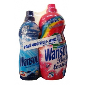 Wansou Color Mix tekutý prací prostředek 2 l + Wansou Mountain Sky aviváž 1 l, Duo Wansou Color Mix tekutý prací prostředek 2 l + Wansou Mountain Sky aviváž 1 l, Duo
