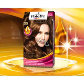 Schwarzkopf Palette Deluxe pečujících 7 olejů barva na vlasy 555 zářivě zlatý karamel