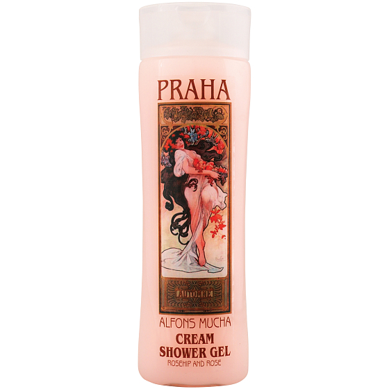 Bohemia Gifts Alfons Mucha Šípky a růže květů sprchový gel 200 ml