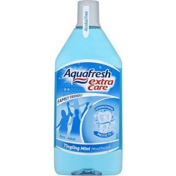 Aquafresh Extra Care Tingling Mint ústní voda 500 ml