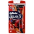 Gillette Blue 3 Special Edition golarka czerwone 3 ostrza dla mężczyzn 6 sztuk