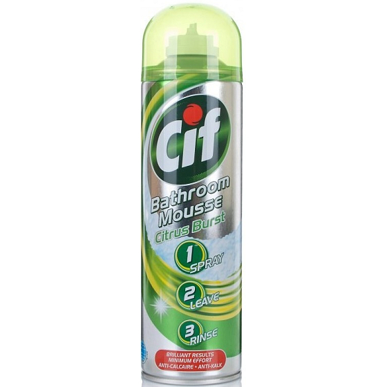 Cif Bathroom Mousse Citrus Burst čisticí pěna do koupelny 500 ml