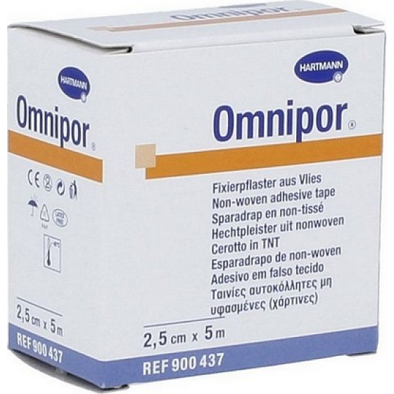 Hartmann Omnipor fixační náplast z netkaného textilu 2,5 cm x 5 m 1 kus