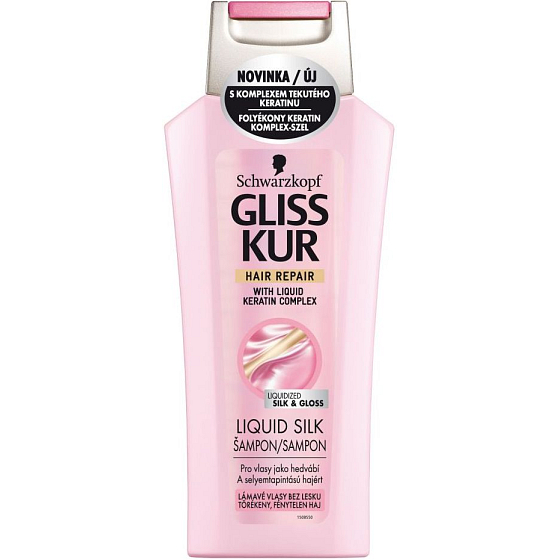 Gliss Kur Liquid Silk Gloss regenerační šampon na vlasy 250 ml