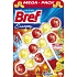 Bref Escapes Power Aktiv 4 Formula Rio Carnival Golden Tropics WC blok pro hygienickou čistotu a svěžest Vaší toalety, zbarvuje vodu 3 x 50 g