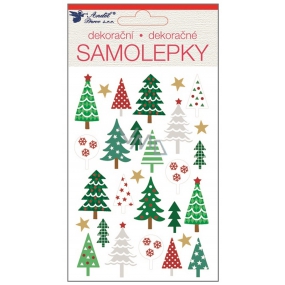 Samolepka plastická stromky 19 x 10 cm