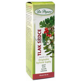 Dr. Popov Ciśnienie serca oryginalne krople ziołowe utrzymują normalną pracę serca i układu sercowo-naczyniowego 50 ml