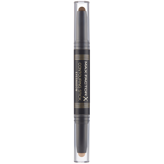 Max Factor Contouring Stick Eyeshadow 2v1 krémové oční stíny v tužce odstín odstín 02 Warm Taupe & Amber Brown 15 g
