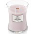 WoodWick Wild Violet - Divoká fialka vonná svíčka s dřevěným knotem a víčkem sklo střední 275 g