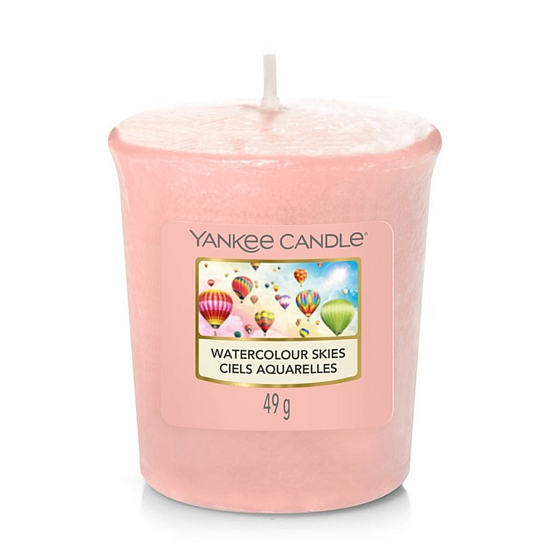 Yankee Candle Watercolour Skies - Akvarelová obloha vonná svíčka votivní 49 g