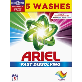 Ariel Fast Dissolving Color proszek do prania kolorowych 5 dawek 275 g