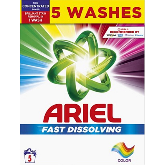 Ariel Fast Dissolving Color proszek do prania kolorowych 5 dawek 275 g